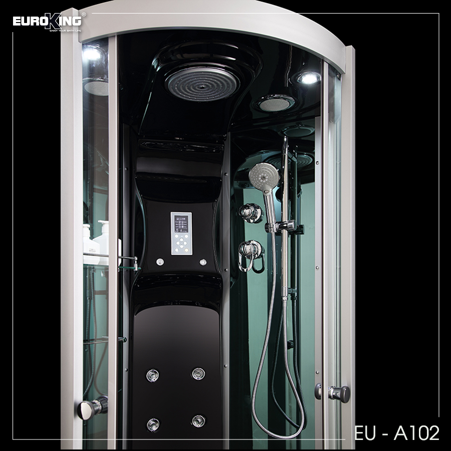 Bảng điều khiển và hệ thống sen tắm trần của phòng xông hơi EU - A102